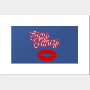 Stay fancy in blue Posters and Art